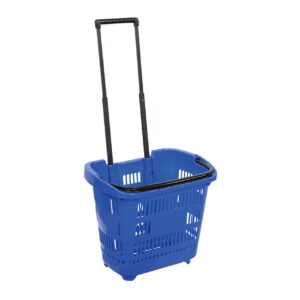 STF20027 blue Supermarket Rolling Shopping Baskets Manufacturer & Supplier in China | Storefit