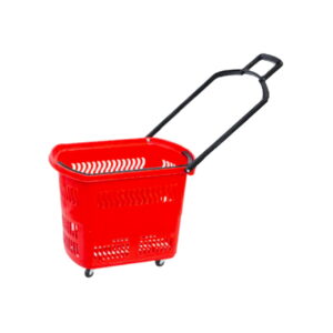 STF20029 red Supermarket Rolling Shopping Baskets Manufacturer & Supplier in China | Storefit