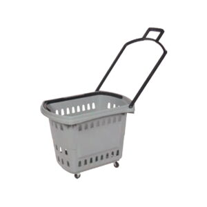STF20030 grey Supermarket Rolling Shopping Baskets Manufacturer & Supplier in China | Storefit
