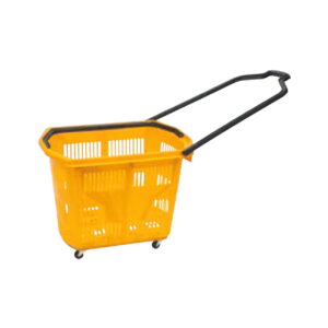 STF20031 yellow Supermarket Rolling Shopping Baskets Manufacturer & Supplier in China | Storefit