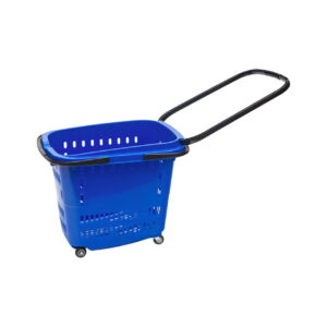 STF20034-blue Supermarket Rolling Shopping Baskets Manufacturer & Supplier in China | Storefit